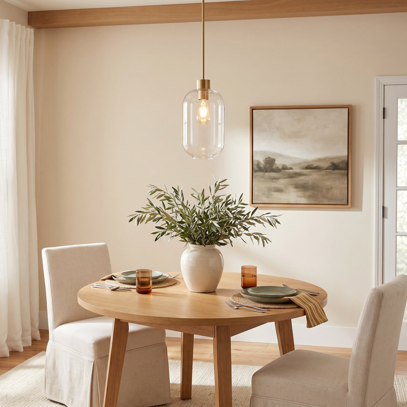 Carlene 1 - Light Cylinder Pendant, Lacquered Brass