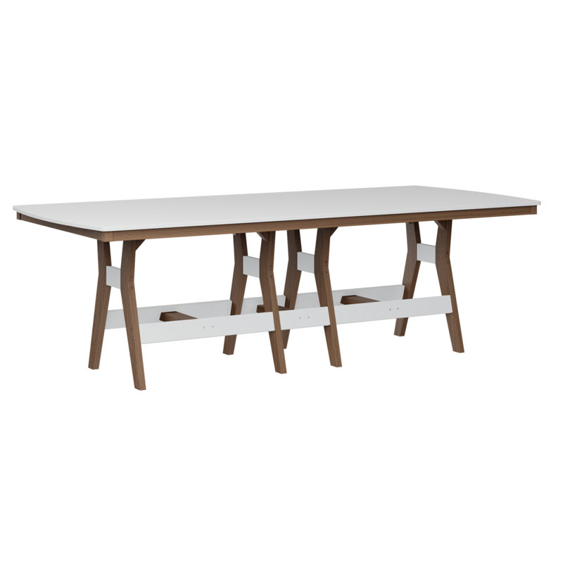 Harbor Outdoor Bar Table, Antique Mahogany, Sunburst Yellow