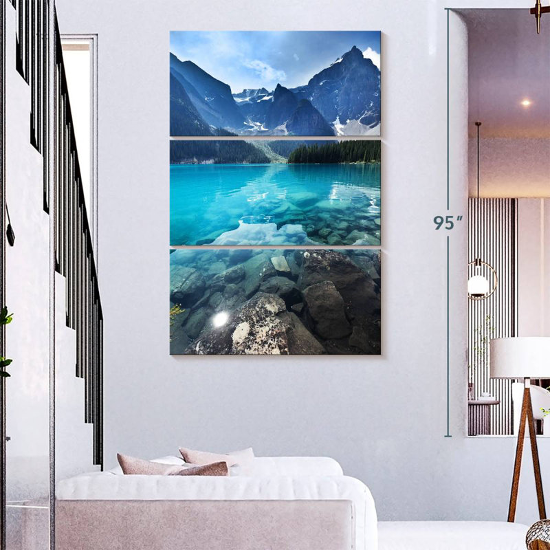 Alvord Alberta Lakeside Mountains, H 74 po x l 48 po