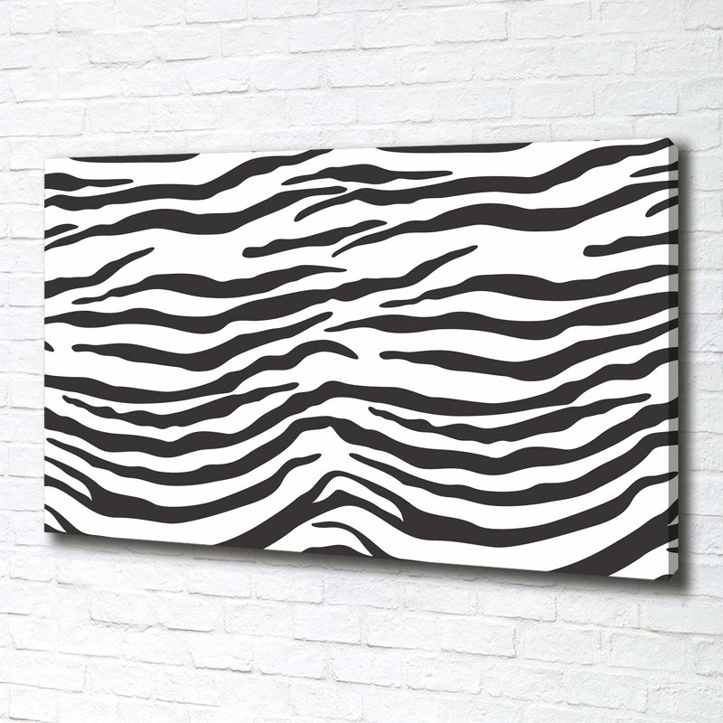 Zebra Background - Wrapped Canvas Print