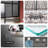 Aluminum 60x62 Inch Dual Sliding Doors With Soft-close Track, 30 Setup, Lengthened Seal, And Space For Bathroom Interiors Shower Door Quiet Soft-close, Installation, Enhanced Waterproofing, Modern