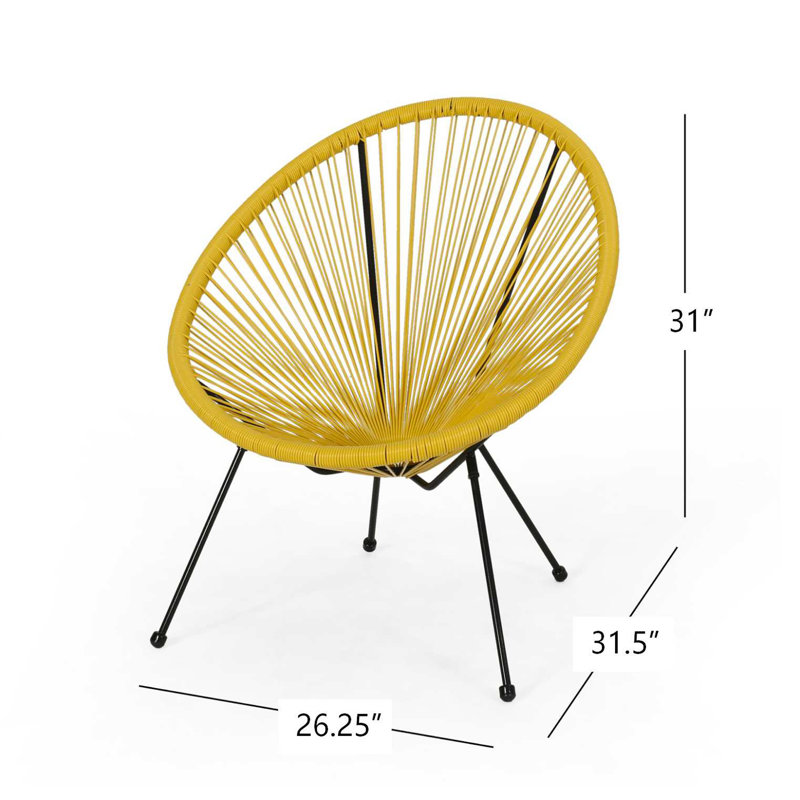 Chaise Anson (ensemble de 2) - Jaune