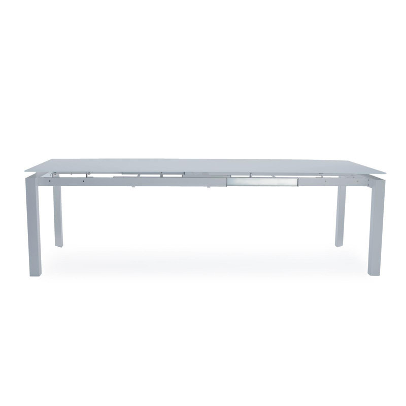 Table de salle à manger extensible Tatiana, Gris mat