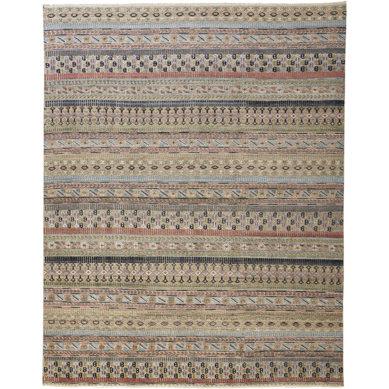 Authement Abstract Indoor Rug, Rectangle 8.6" x 11.6"