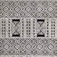 Tapis noir / ivoire d’inspiration mondiale Kailee-729047023