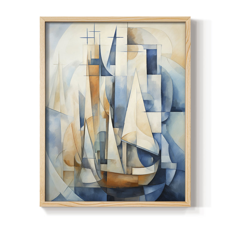 NAUTICAL Series CECL XXXII, reproduction encadrée - bois massif, H 21 po x l 17 po