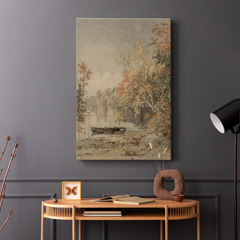 Paysage rétro CLXVI - galerie Cavas, H 48 po x l 32 po
