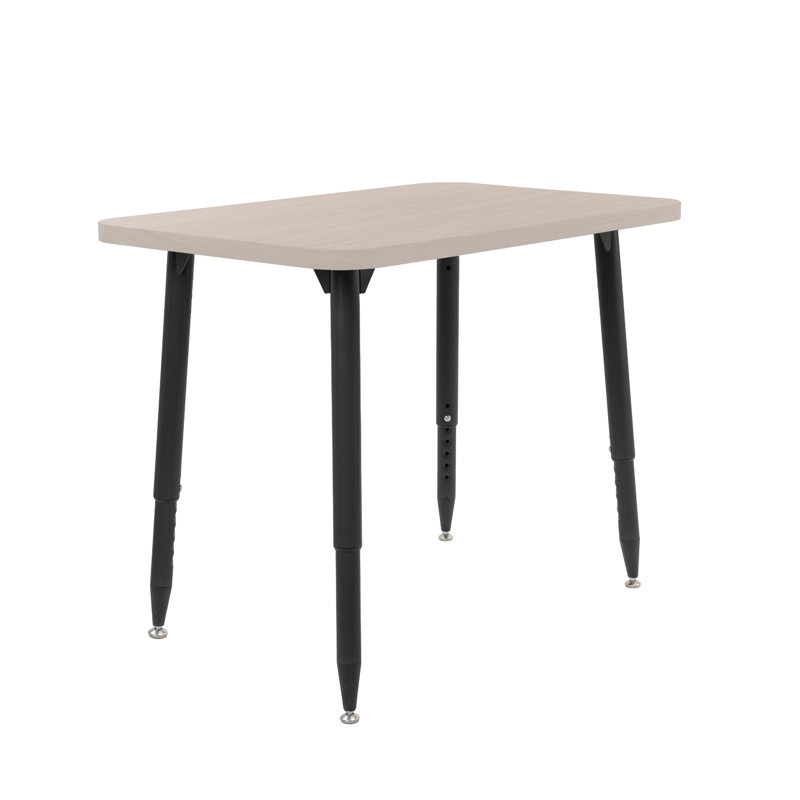 Table d'activité Adapte 24 x 36, 30 po x 60 po, Sable asiatique / noir