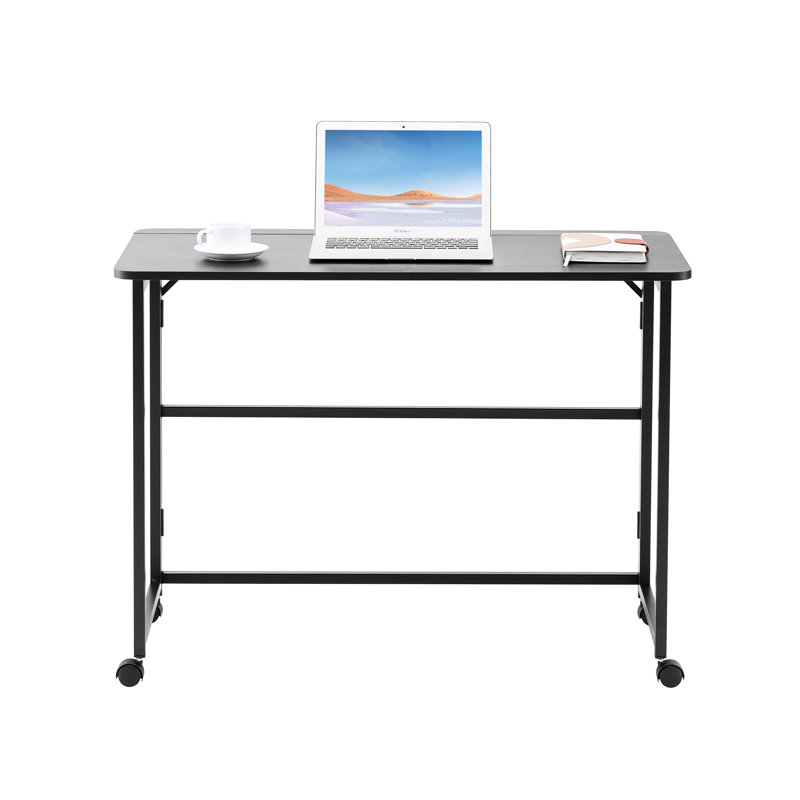 Bureau pliable pour petit espace - 39,62 pouces pour bureau d'étude, bureau personnel, cuisine, stable et pratique