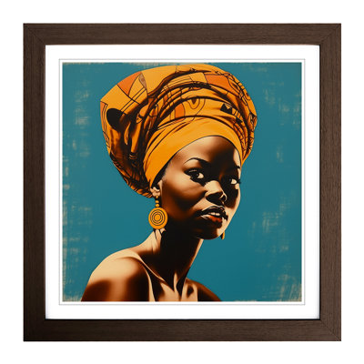 African Woman Mid-Century No.1 - Framed Print