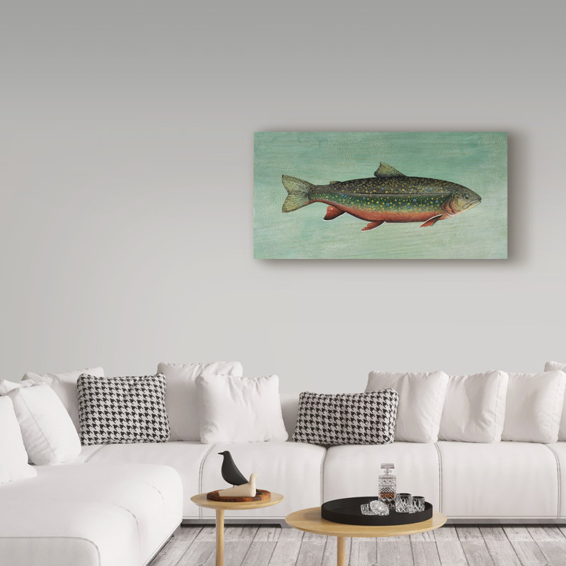 " Trout " by Lisa Audit, 10" H x 19" W