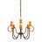 Kaliel 10 - Light Dimmable Geometric Chandelier