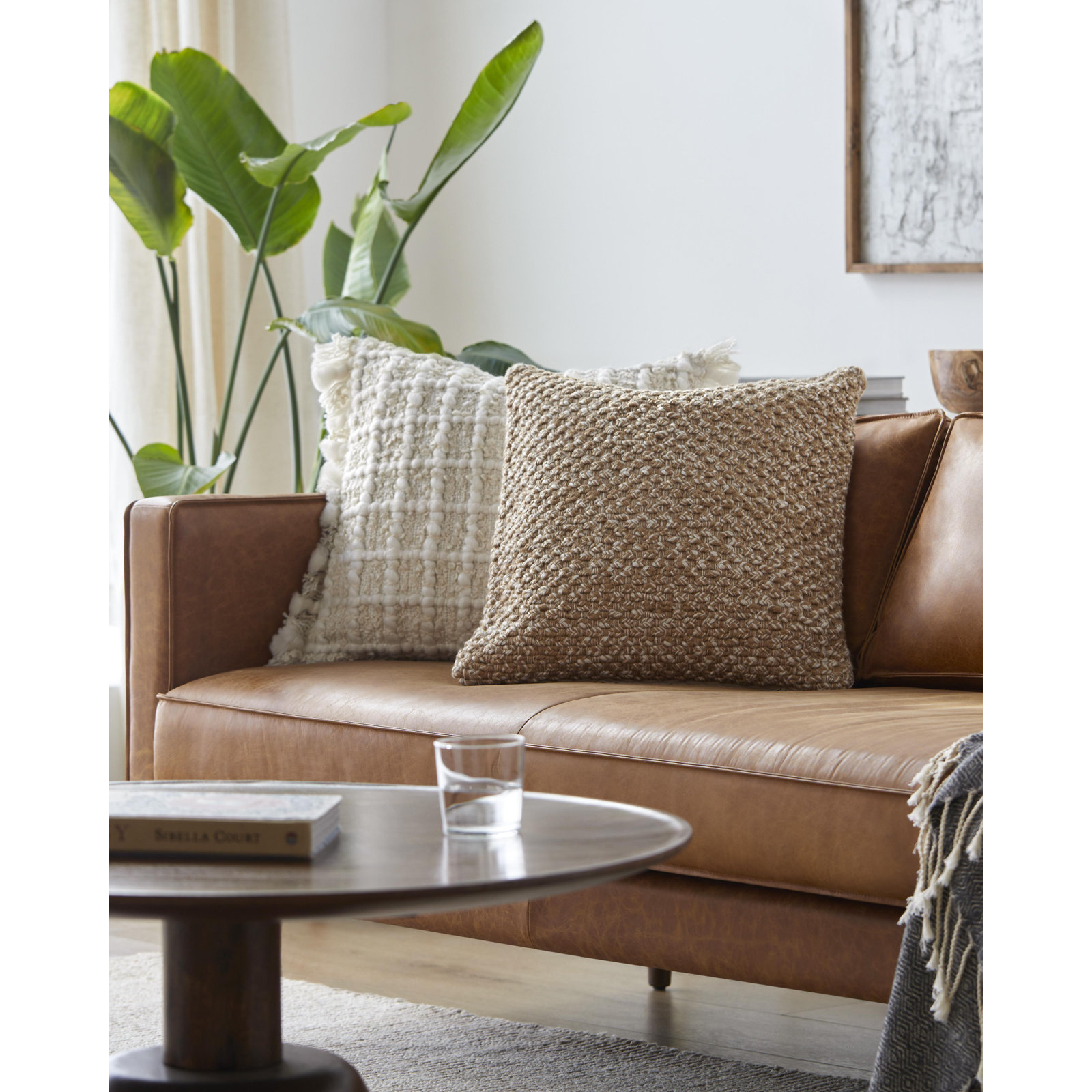 Doncaster Throw Pillow, 18"H x 18"W, Polyester