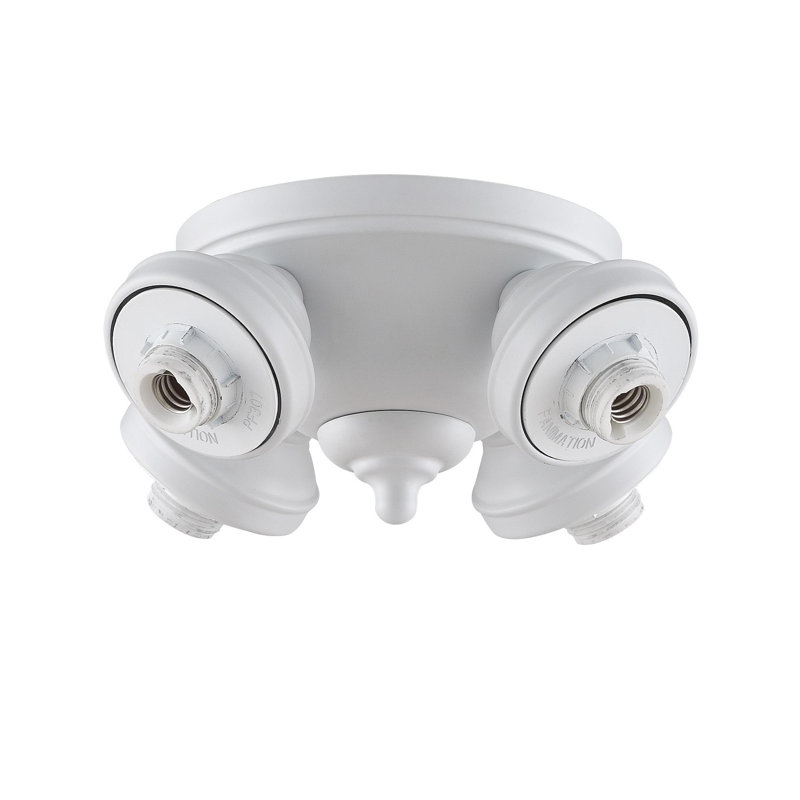 myFanimation Four Light Fitter - Matte White, Matte White
