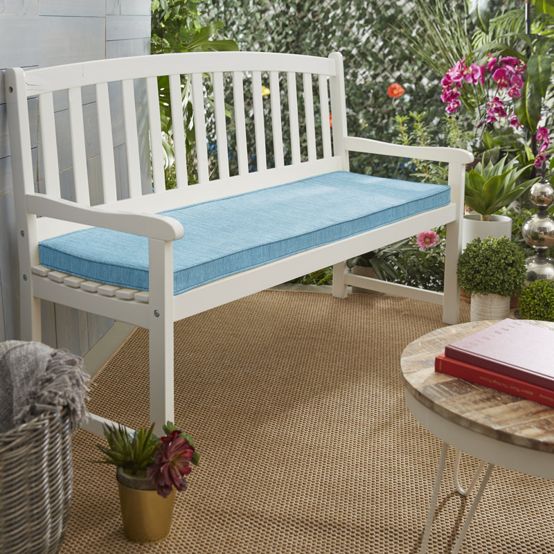 Sunbrella Outdoor Bench Seat Cushion, 2" H x 47.5" W x 18" D