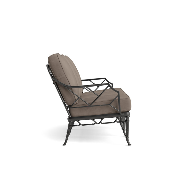Calcutta Outdoor 3 - Seat Patio Sofa, Fusion Neptune, Textured Pewter