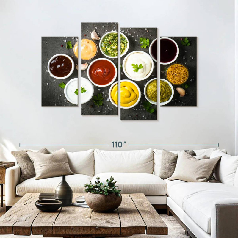 Yarlin Sauce Bowls, 54" H x 84" W