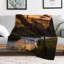 Jeté en flanelle Leopard Tree Sunset-134322608
