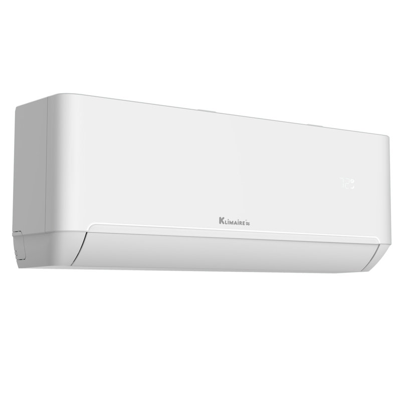 Klimaire 12,000 BTU White Wall-Mounted Ductless Mini Split with Heater and Remote