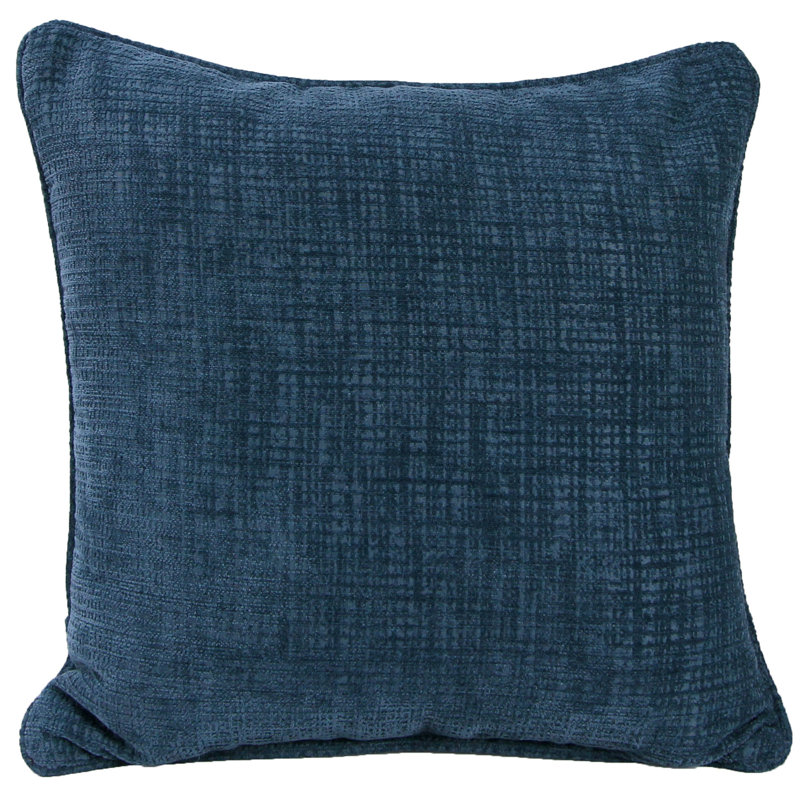 18" x 18" Indoor Throw Pillow, Hatched Capri Blue