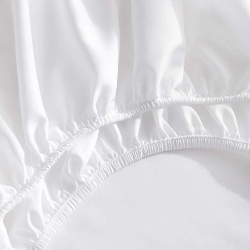 Ensemble de literie 4 pièces 4 pièces, Queen Sheet Set with 2 Pillowcases, White