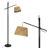 65.9" Arched Floor Lamps For Living Room With Foot Switch, Standing Lamp With Woven Lampshade Led Bulb For Bedroom, Office