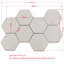 15" x 9" Marble Honeycomb Mosaic Wall & Floor Tile