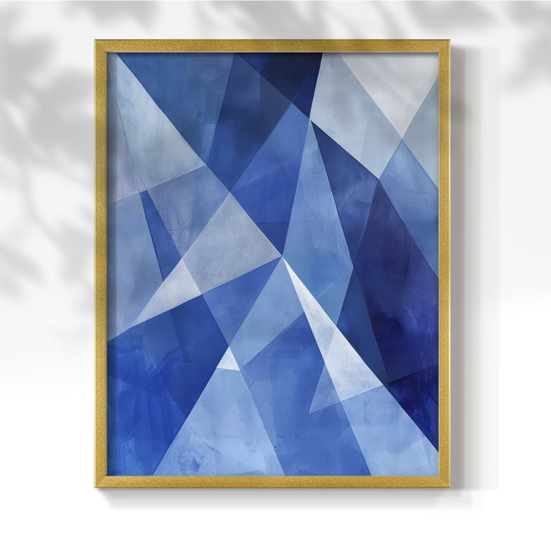 Série ABSTRACT Lxxv - reproduction encadrée de qualité supérieure - prête à être accrochée - aucun clou requis, Or