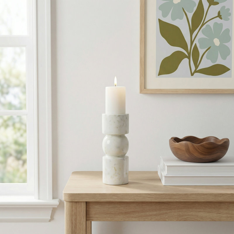 Keaton Marble Tabletop Pillar