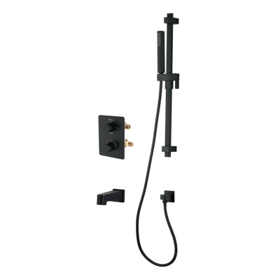Robinet de baignoire et de douche à double fonction avec valve brute