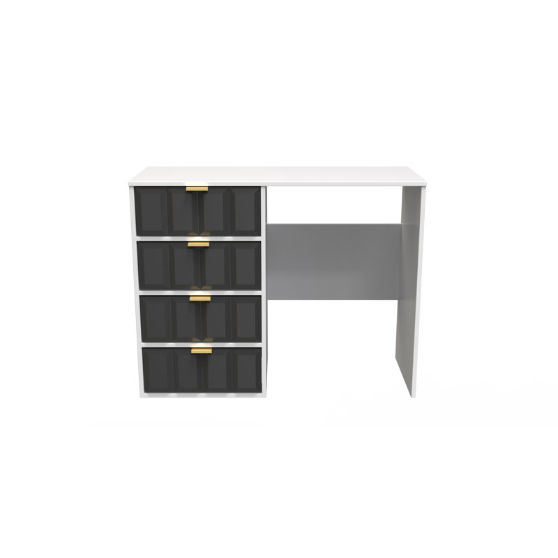 Allem Dressing Table, Graphite/White
