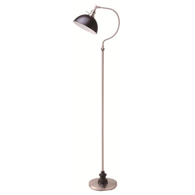 69''H Modern Brushed Nickel Floor Lamp with Adjustable Neck - Arch Design Standing Lamp for Living Room, Bedroom & Reading