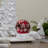 6.5" LED Lighted Shiny Red Snowflake Water Globe Tabletop Decoration