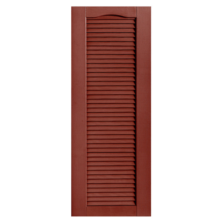 Cathedral Top Full-style Open Louvre Shutters Pair