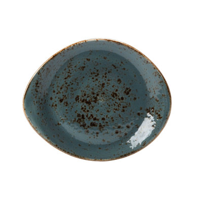 Assiette bleu artisanal