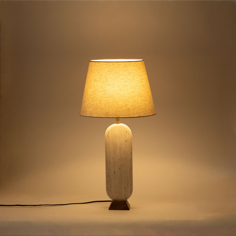 Lampe de table Culloden, Stone, Travertine, Natural
