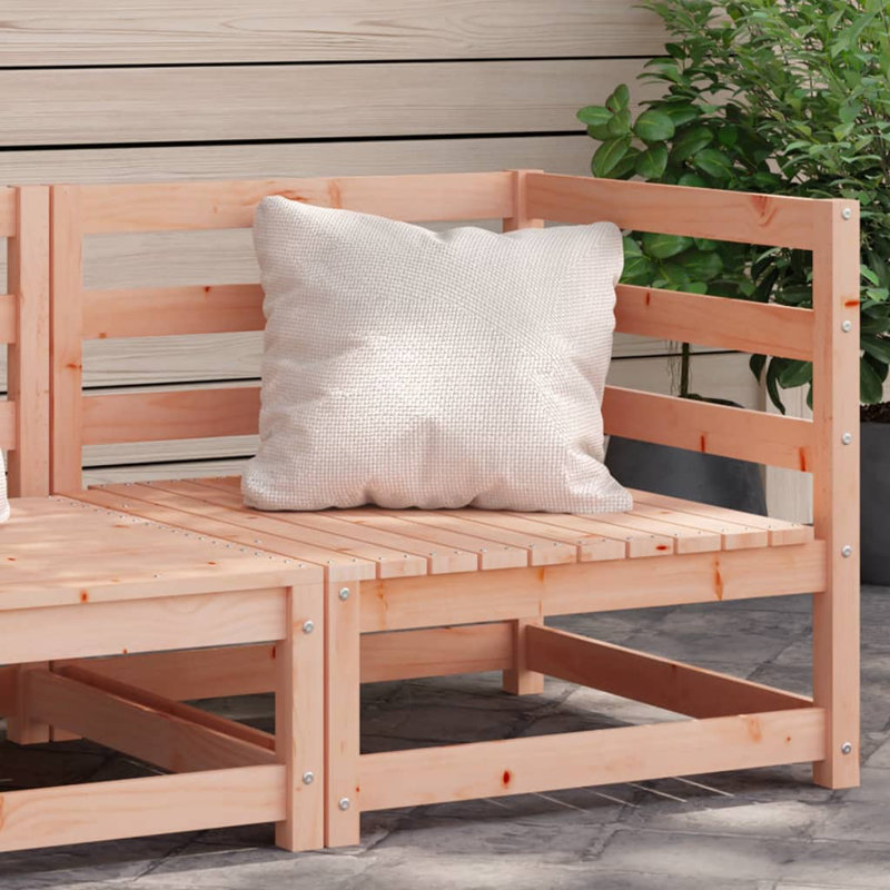 This Vidaxl corner sofa is made of solid pine wood, Brown