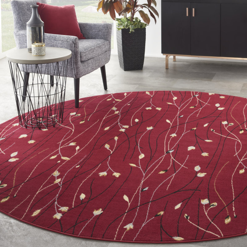 Tapis rouge Bo Botanical Eclectic, Rond 8 pi