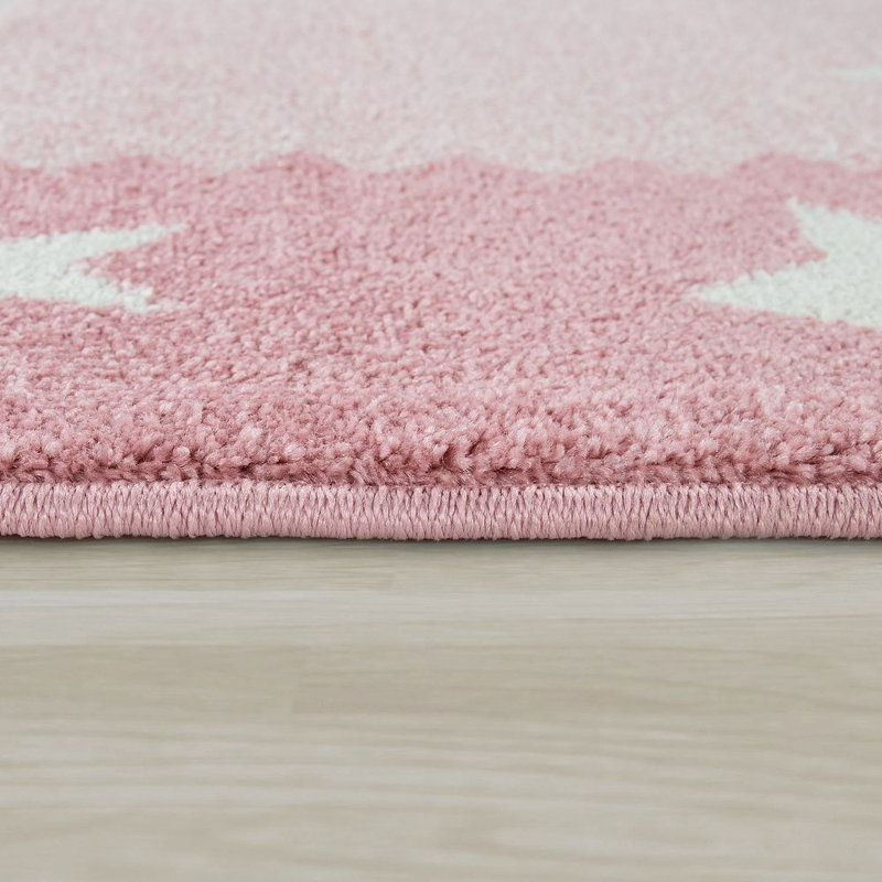 Session Shag Pink Rug, Rectangle 140 x 200cm