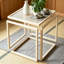 Ensemble de 2 tables de bout Modern Nids Square