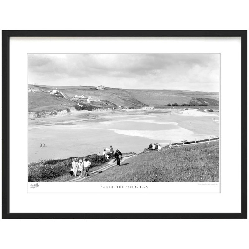 Porth, The Sands 1925 - Single Picture Frame Print, 45cm H x 60cm W x 2.3cm D