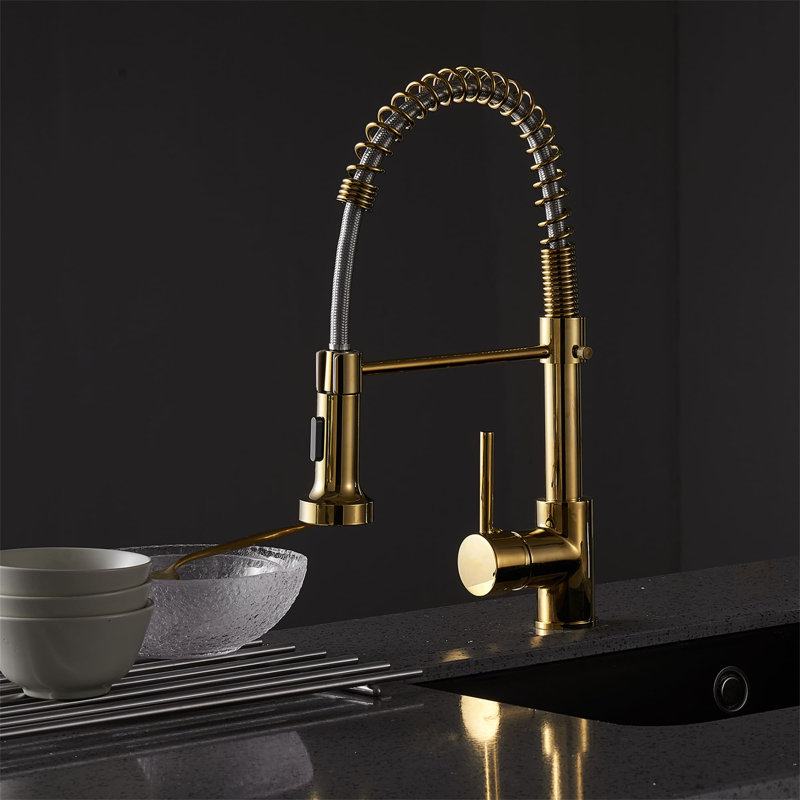 KIKO HOME Pull Down Kitchen Faucet