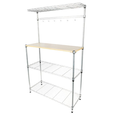90cm W Steel Height -Adjustable Shelving Unit