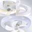 Ventilateur de plafond à douille avec lumière et télécommande 360 ° 3 couleurs et 3 vitesses de vent