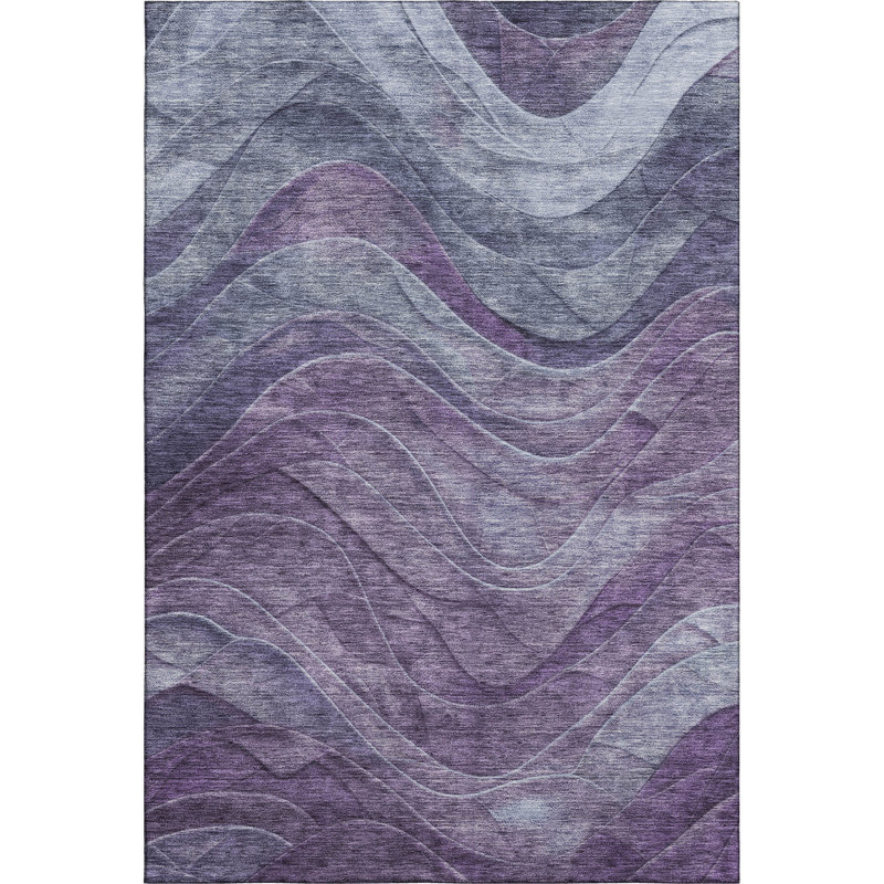 Tapis tourbillon de qualité supérieure lavable à la machine Milardo AMF1700, Rectangle 2 pi 6 po x 3 pi 10 po