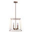 Lustre carré à 4 lumières Misgana