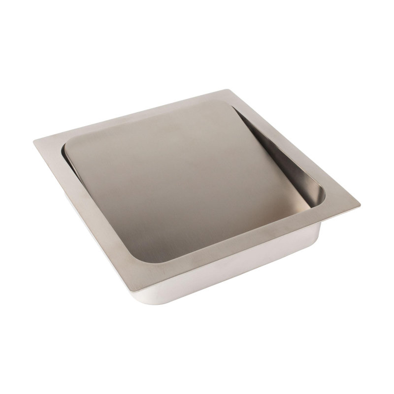 Sugatsune Trash Chute & Grommet With Soft Close - AD-KH015-HL, Satin Finish