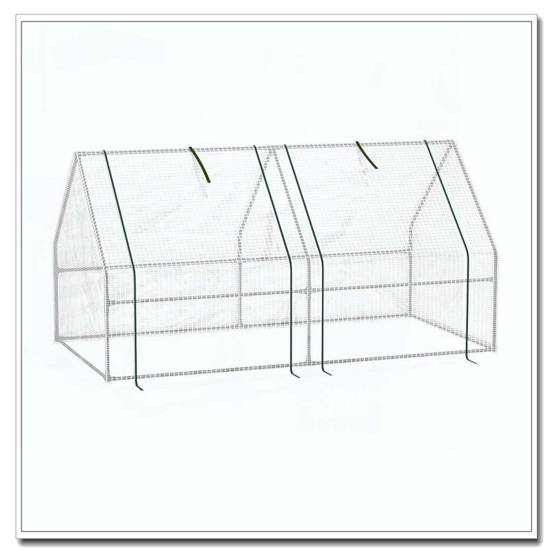Mini jardin extérieur portatif 6 pi x 3 pi x 3 pi Outsunny, Blanc