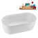 59" Streamline Soaking Freestanding Tub and Tray With Internal Drain
