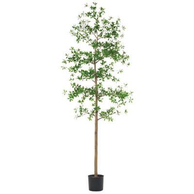 6 Ft Artificial Shady Lady Tree With Shapeable Trunk – Lifelike Faux Indoor Floor Plant For Home Or Office Décor